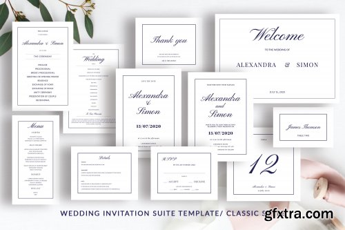 Wedding Template Suite, An Invitation Pack Classic