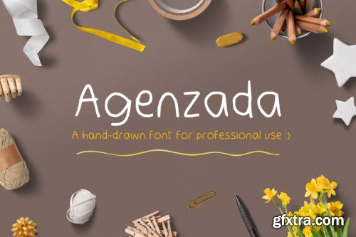 Agenzada Hand-Drawn Font