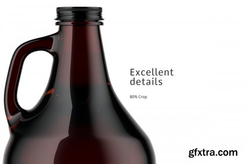 CreativeMarket - Growler Beer Bottle Mockup 3877192