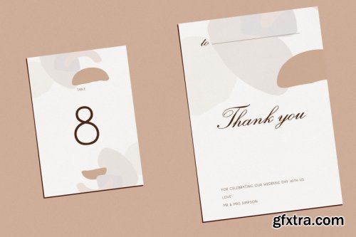 Wedding Template Suite, An Invitation Pack Abstract Modern