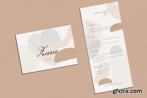 Wedding Template Suite, An Invitation Pack Abstract Modern