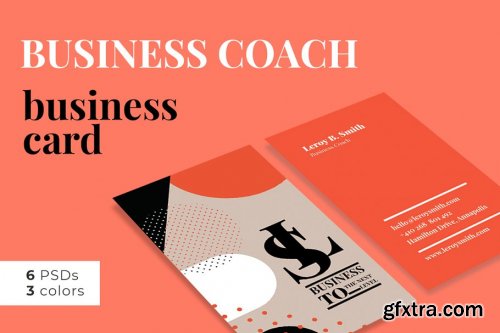 CreativeMarket - Business Coach Business Card 3874270