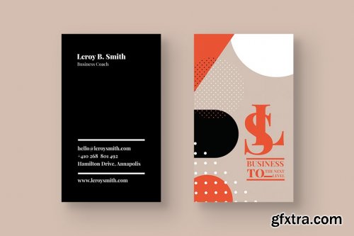 CreativeMarket - Business Coach Business Card 3874270