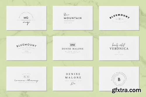 CreativeMarket - 50 Trending Minimal Logo Bundle V03 3875124