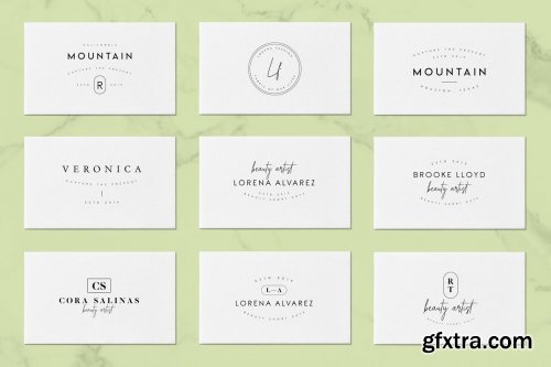 CreativeMarket - 50 Trending Minimal Logo Bundle V03 3875124