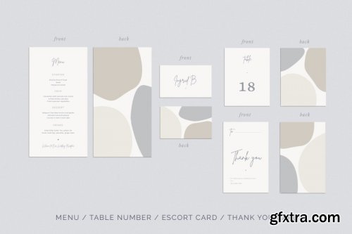 Wedding Invitation Suite Viera, Templates