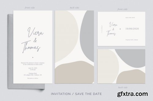 Wedding Invitation Suite Viera, Templates