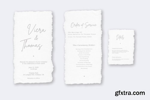 Wedding Invitation Suite Viera, Templates