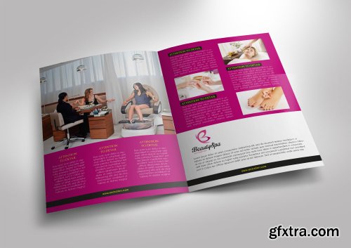 Salon&Spa Bi Fold Brochure Template