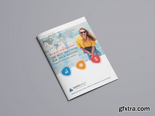 Bi-Fold Brochure PSD Template