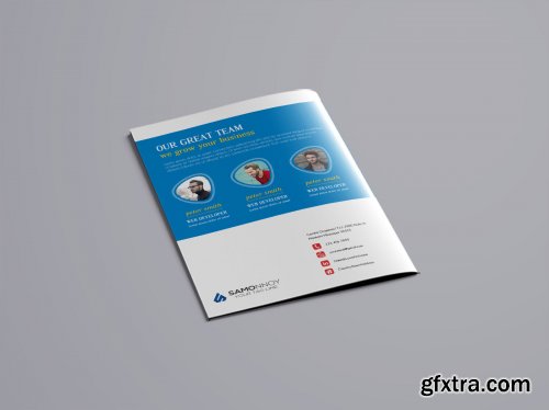 Bi-Fold Brochure PSD Template