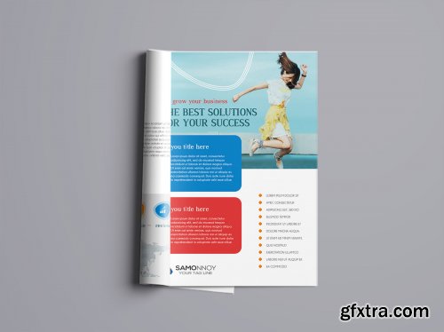 Bi-Fold Brochure PSD Template