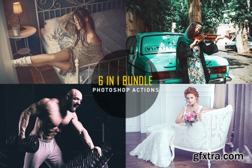 6 IN 1 Photoshop Actions Bundle