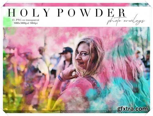 Colored Powder Photo Overlays - Holy Powder Clipart