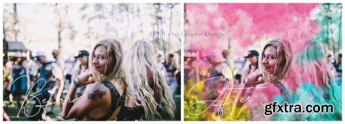 Colored Powder Photo Overlays - Holy Powder Clipart