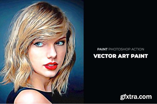 Vector Art Paint Photoshop Action