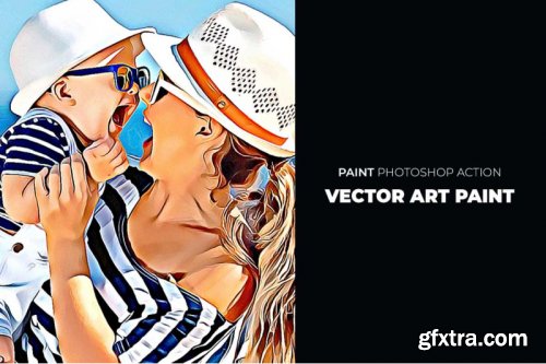 Vector Art Paint Photoshop Action