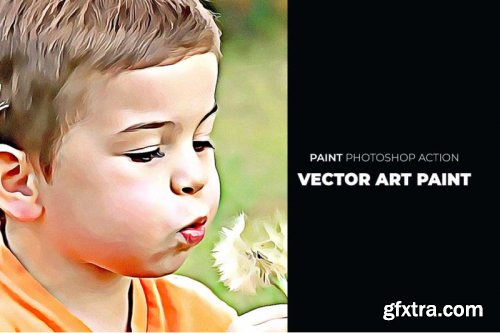 Vector Art Paint Photoshop Action