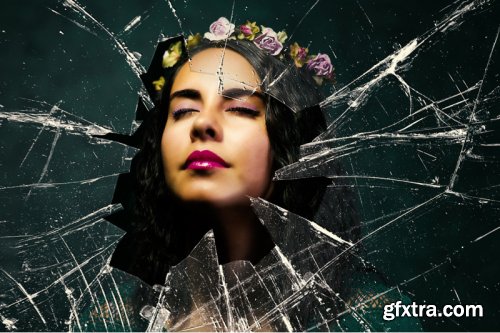 Shattered Glass - Photoshop Action