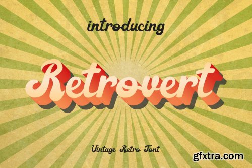 CreativeMarket - Retrovert - Retro Script (+Bonus) 3896533