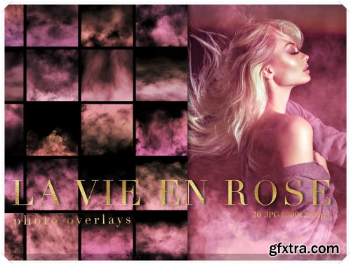 Pink Fog Photo Overlays Bundle