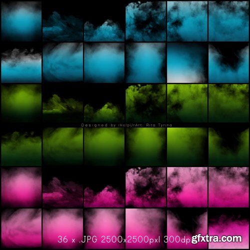 Colorful Fog Overlays Package