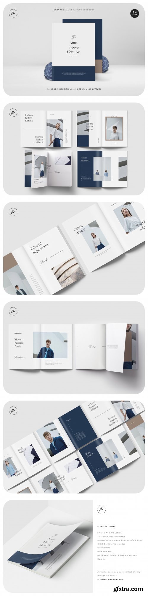 CreativeMarket - ANNA Minimalist Catalog Lookbook 3897095