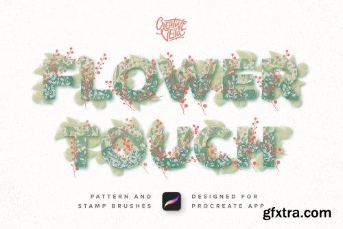 CreativeMarket - Flower Touch Procreate Brushes 3720162