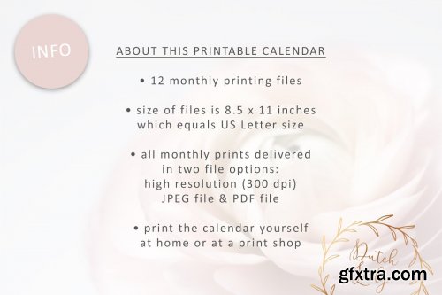 CreativeMarket - Printable Monthly Calendar 2020 Cats 3896026