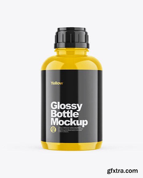 Glossy Bottle Mockup 45735