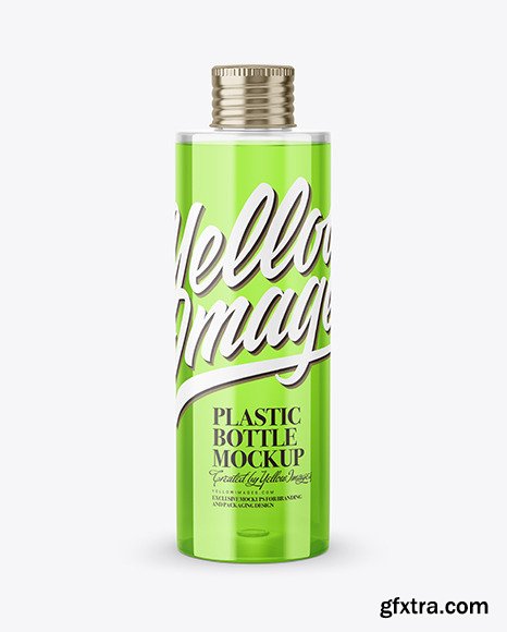 Clear Plastic Bottle Mockup 45779