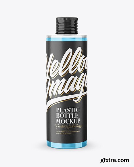 Clear Plastic Bottle Mockup 45779