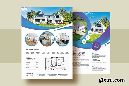 Double Sided Real Estate Flyer Template V-6