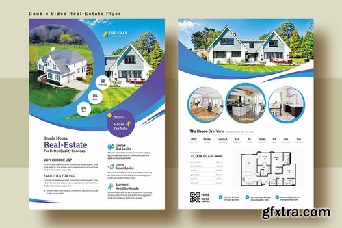 Double Sided Real Estate Flyer Template V-6