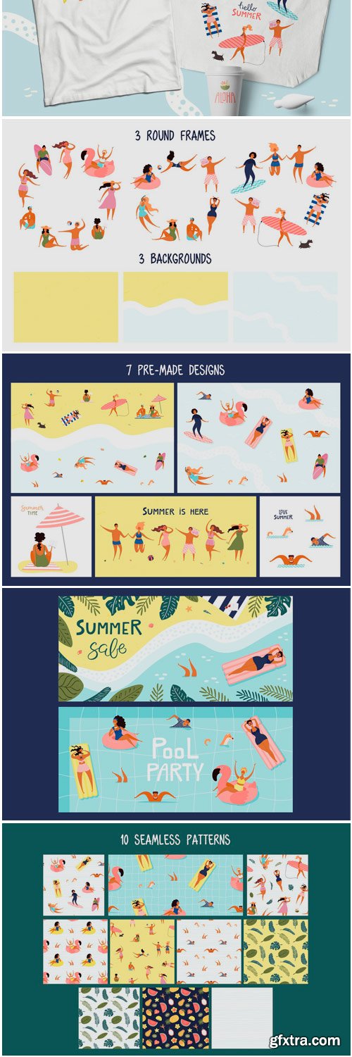 CM - Beach Party, Summer Vector Art 3761848