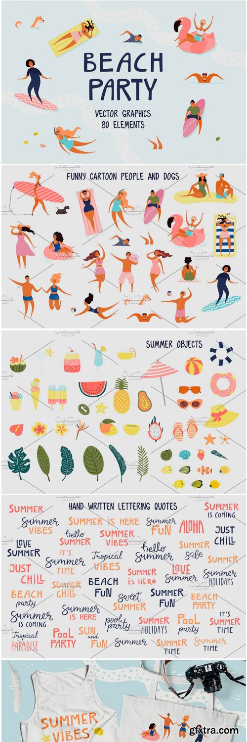 CM - Beach Party, Summer Vector Art 3761848