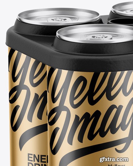 Matte Metallic Cans Mockup 45732