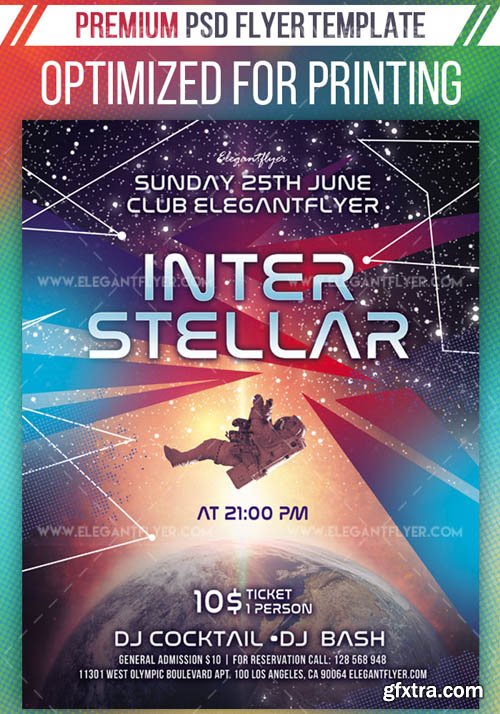 Interstellar V1 2019 Premium PSD Flyer Template