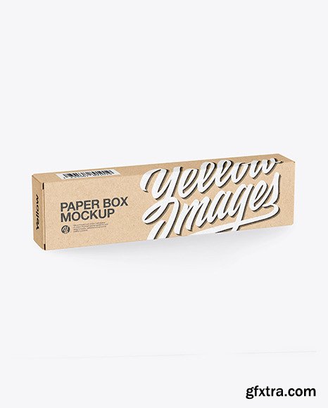 Kraft Paper Box with Spaghetti Mockup 45793