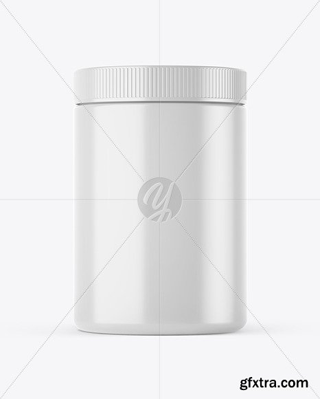 Glossy Plastic Jar Mockup 45780