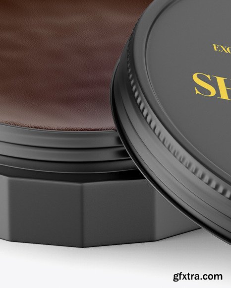 Matte Shoe Polish Cream Jar Mockup 45816