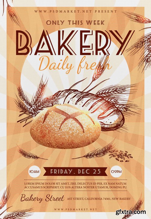 Bakery - Premium flyer psd template