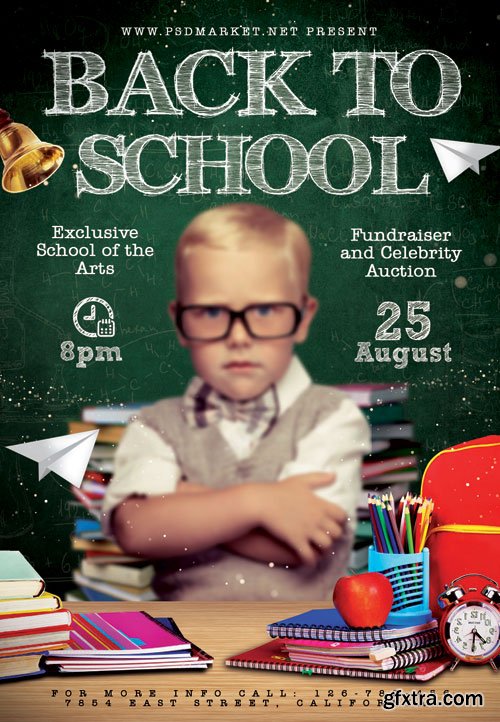 Back to school kids - Premium flyer psd template