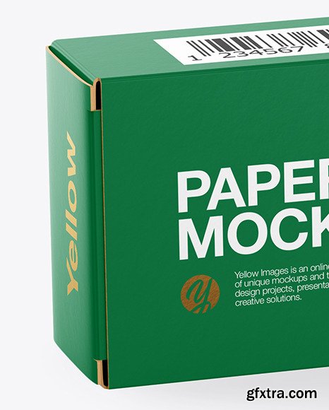 Paper Box with Spaghetti Mockup 45787