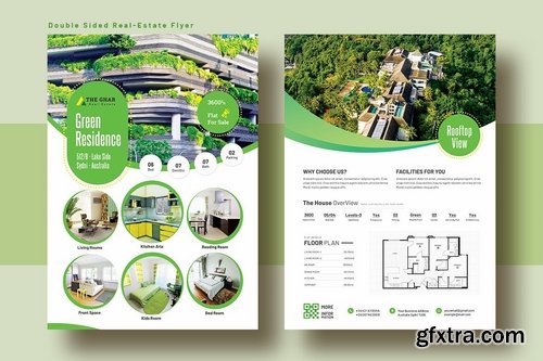 Double Sided Real Estate Flyer Template V-8