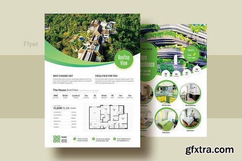 Double Sided Real Estate Flyer Template V-8