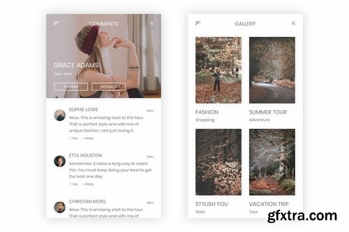 Milap - Photo & Video Sharing UI Kit for Sketch