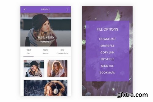 Taar - File Sharing Platform UI Kit for Sketch