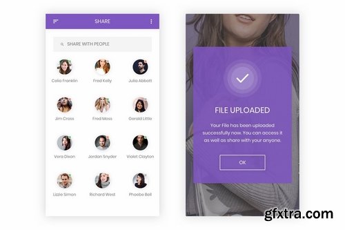 Taar - File Sharing Platform UI Kit for Sketch