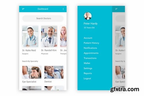 Vaid - Find A Doctor UI Kit for Sketch